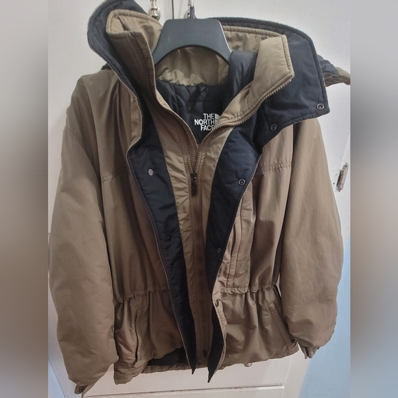 VTG North Face Jacket Men's Puffer Nylon Down Parka Jacket/Coat Hooded • M-XL - Picture 3 of 9